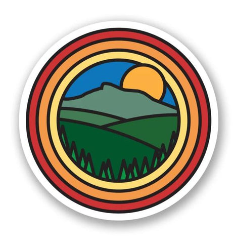 Rainbow Mountains Stickers