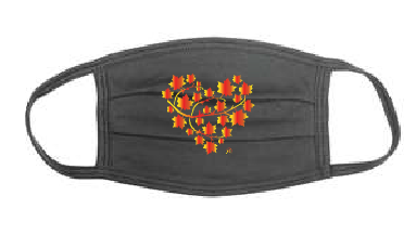 Heart Leaves Adult Face Mask