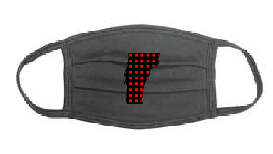 Red Plaid Vermont Adult Face Mask