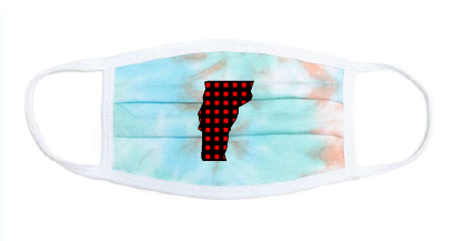 Red Plaid Vermont Adult Face Mask