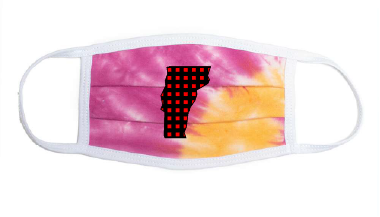 Red Plaid Vermont Adult Face Mask
