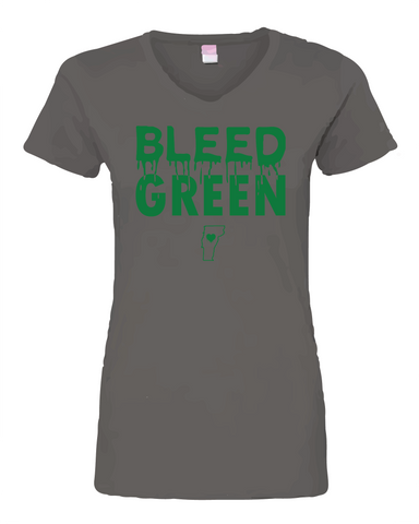 Bleed Green V-Neck
