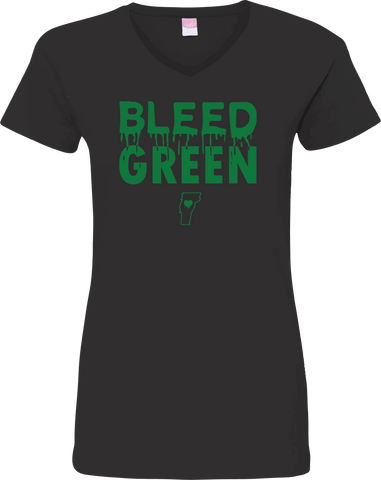 Bleed Green V-Neck