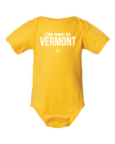 I'm New in Vermont Onesie