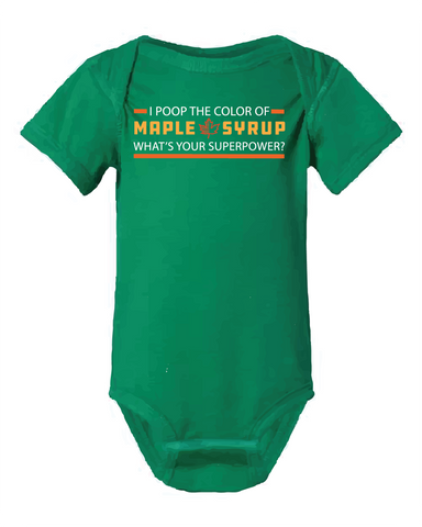 I Poop Maple Onesie