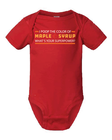 I Poop Maple Onesie